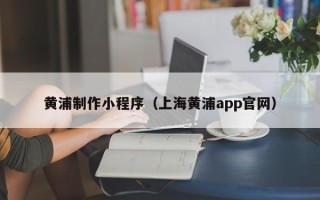 铜仁黄浦制作小程序（上海黄浦app官网）